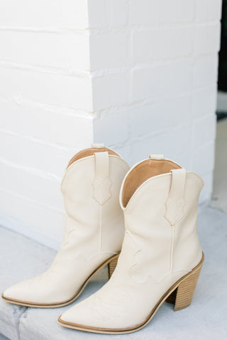 Brooklyn Ivory Booties - Instyle Boutique