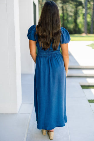 The Lone Star Denim Midi Dress - Instyle Boutique