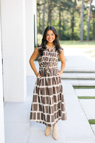 Autumn Is Calling Brown Dress