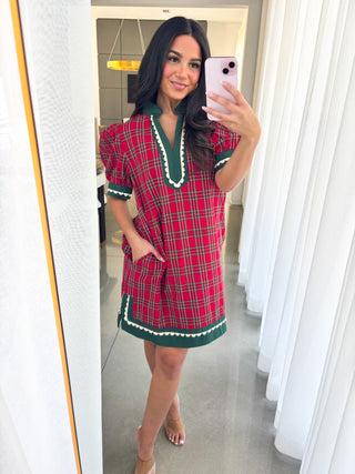 Holiday Plaid Perfection Dress