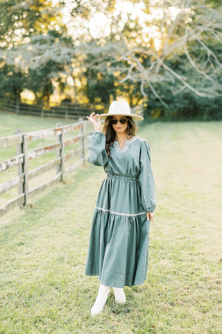 Romantic Days Dusty Olive Dress