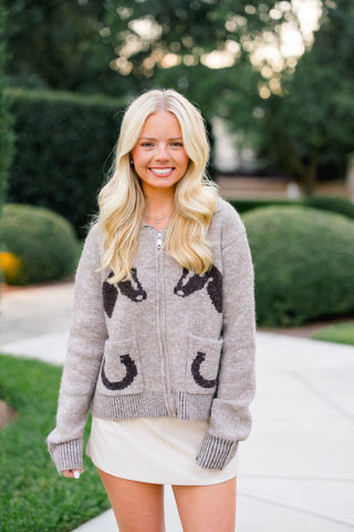 Santa Fe Zipper Sweater - Instyle Boutique