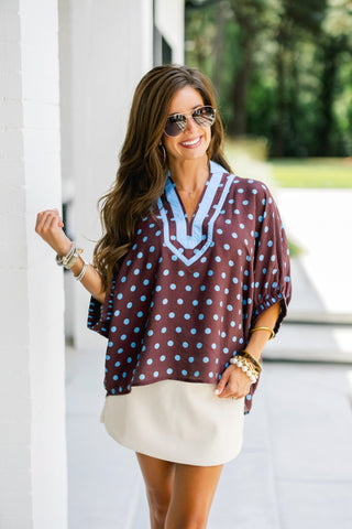Smitten With Spots Top - Instyle Boutique
