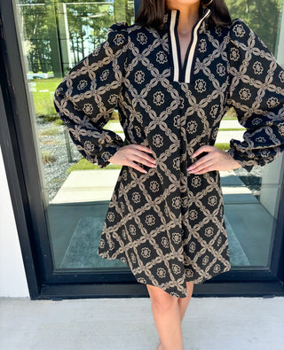 Live In The Moment Geometric Dress