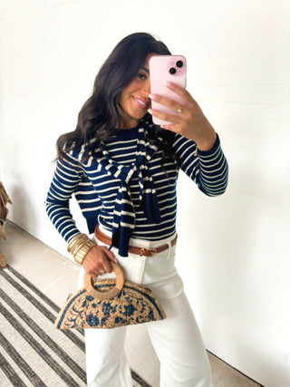 Effortless Chic Striped Sweater - Instyle Boutique