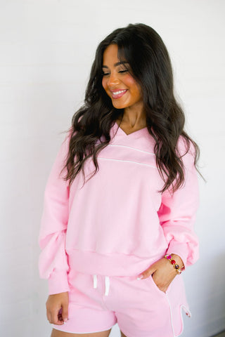 Double Take Pink Lounge Set - Instyle Boutique