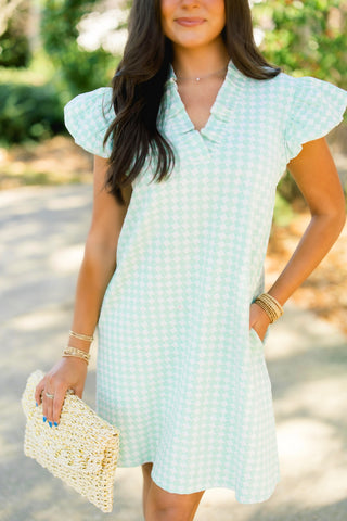 Mint Juleps Checked Print Dress ~FINAL SALE~