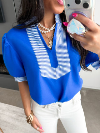 The Regatta Top – Royal Blue - Instyle Boutique