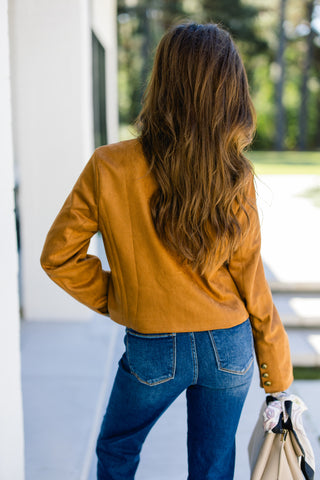 Better Days Brown Suede Jacket