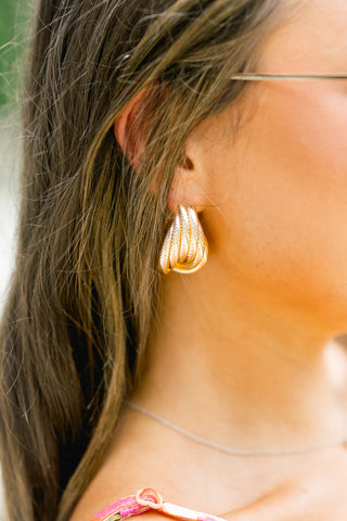 Aspen Gold Textured Earrings