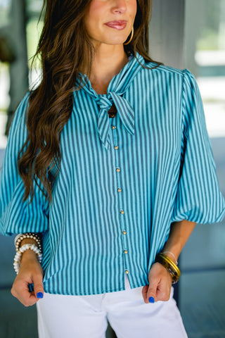 The Poet Striped Top - Instyle Boutique