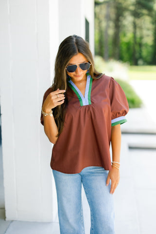 Day To Day Brown Top