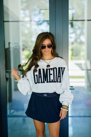 White Gameday Sweatshirt - Instyle Boutique