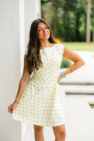 Butter & Blue Dot Mini Dress - Instyle Boutique