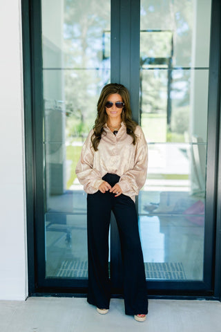 Golden Hour Button-Down Blouse - Instyle Boutique