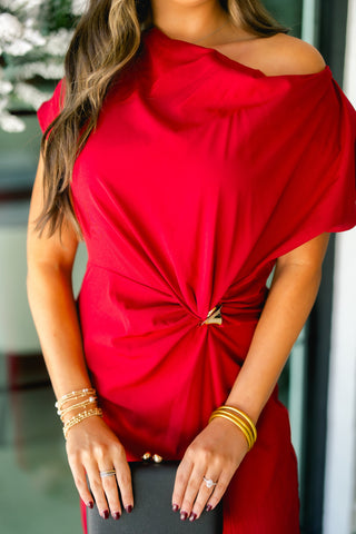 Scarlet Hour Glass Dress