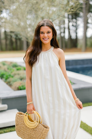 More To Love Taupe Maxi Dress - Instyle Boutique