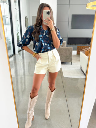 Never Ending Nights Navy Top