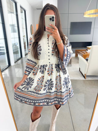 Endless Daydreaming Geo Printed Dress