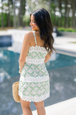 Palm Cove Crochet Mini Dress - Instyle Boutique