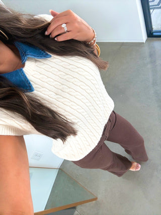 Forever Chic Cable Knit Sweater Top - Instyle Boutique