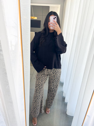 Girl Got Sass Wide Leg Pants-Stone