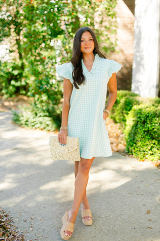 Mint Juleps Checked Print Dress ~FINAL SALE~