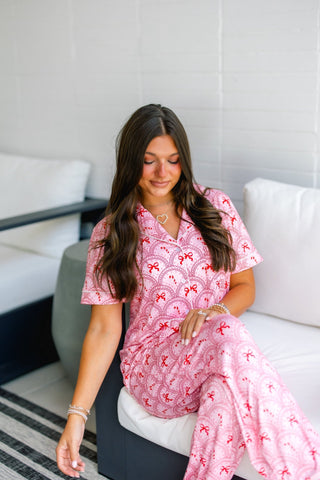 Pink and Red Bow Pajama Set *PREORDER*