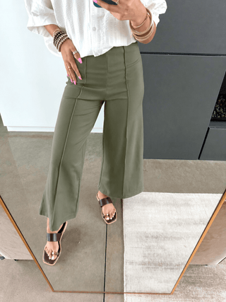 Lowkey Luxe Olive Pants - Instyle Boutique