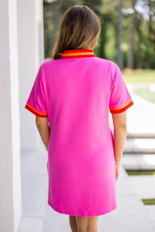 Nights In Nantucket Vibrant Pink Dress - Instyle Boutique