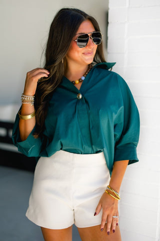 Charmed in Evergreen Top - Instyle Boutique