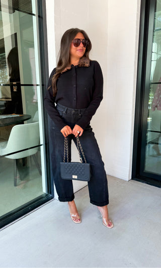 Collar Me Chic Cardigan Top