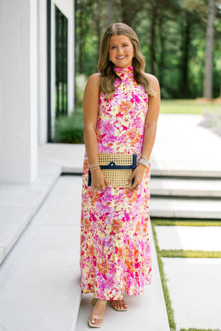 Isla Bloom Halter Maxi Dress - Instyle Boutique