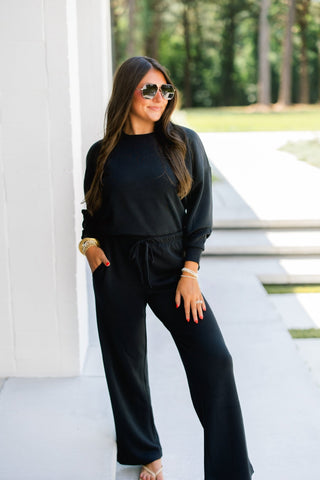 Black Cloud Scuba Sweatshirt - Instyle Boutique