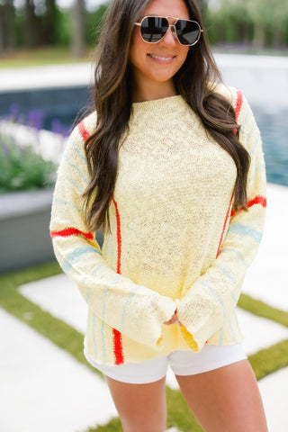 Sunny Side Multicolor Sweater - Instyle Boutique