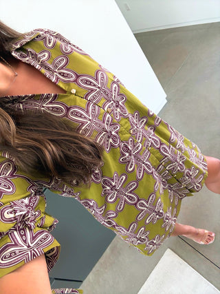 On To The Next Olive Dress