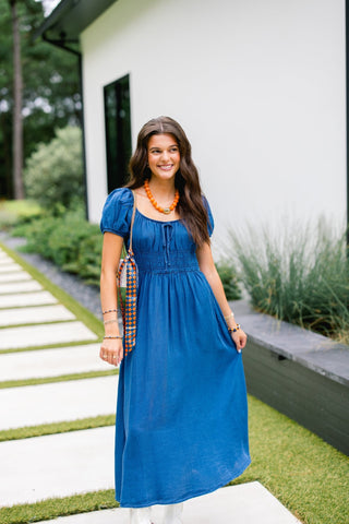 The Lone Star Denim Midi Dress - Instyle Boutique