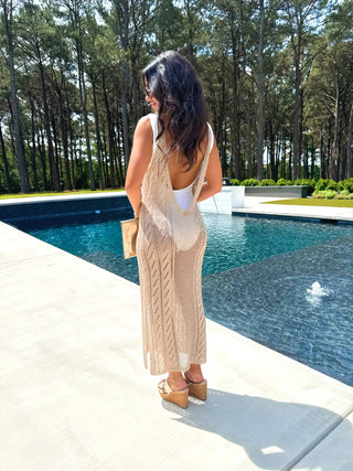 Gold Rush Metallic Knit Cover - Up - Instyle Boutique
