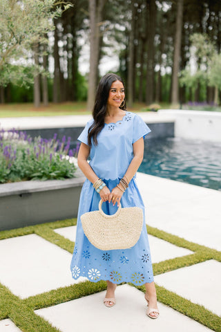 By The Water Blue Skirt Set - Instyle Boutique