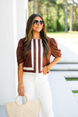 Fall Favorite Brown Top