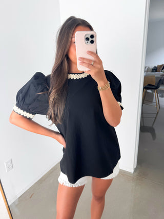 Hillary Black Top