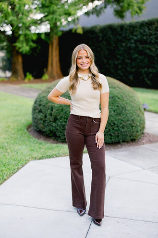 Barely There Beige Sweater Top - Instyle Boutique