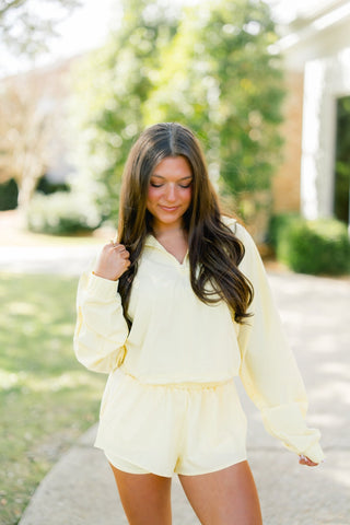 Yellow Glow Half Zip Pullover - Instyle Boutique