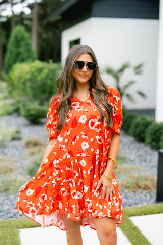 Rest Assured Rust Dress