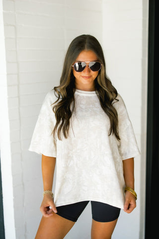 Oversized Ribbed Camo Top - Instyle Boutique