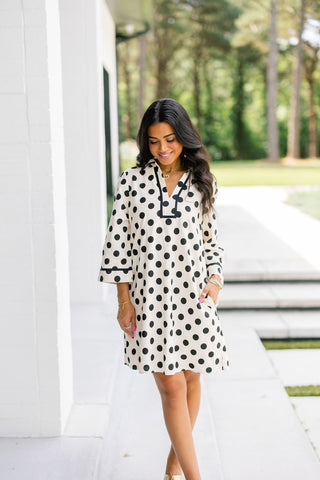 Dot To Dot Shift Dress - Instyle Boutique