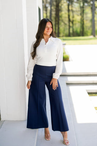 Marina Wide - Leg Crop Pants - Instyle Boutique