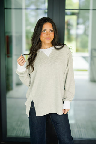 Over You Olive Thermal Top