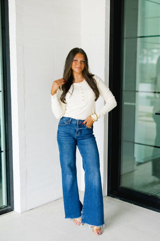 Barely Brushed Cream Knit Top - Instyle Boutique