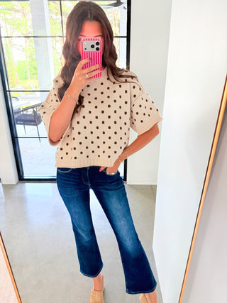 Dotty Daydream Sweater Top